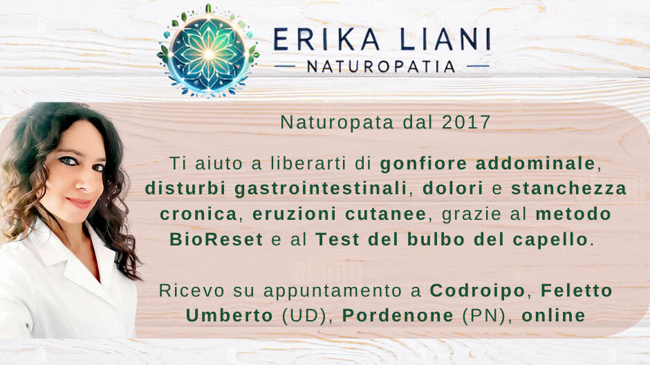 Gonfiore-addominale-naturopata-Codroipo-Udine-online.jpg Naturopata, ti aiuto a liberarti di gonfiore addominale, disturbi gastrointestinali grazie al Test del bulbo del capello. Ricevo a Codroipo, Udine, Pordenone e online